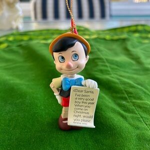 Disney Pinocchio Ornament with Red and Blue Details